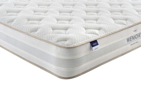 silentnight miracoil memory cushion top mattress king size