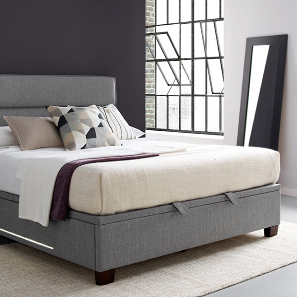 LPD Berlin Velvet Ottoman Bed Frame, King Size, Teal ...