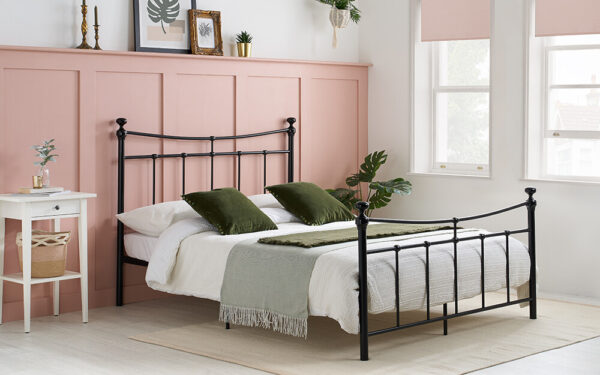 Birlea Emily Metal Bed Frame, Small Double, Black