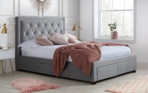 Birlea Woodbury Fabric Bed Frame, King Size